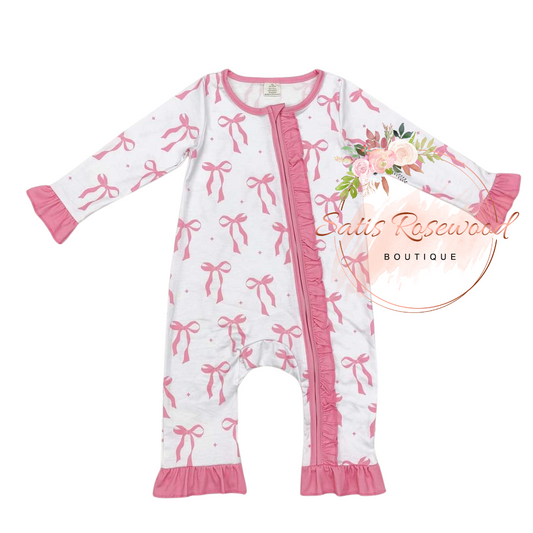 KIDS PREORDER: Bow Lace Jumpsuit