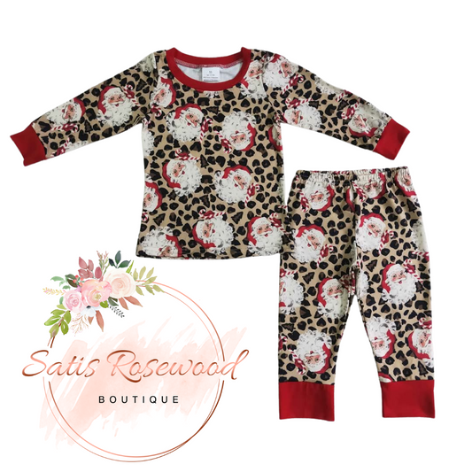 KIDS PREORDER: Christmas Santa Pajama Set