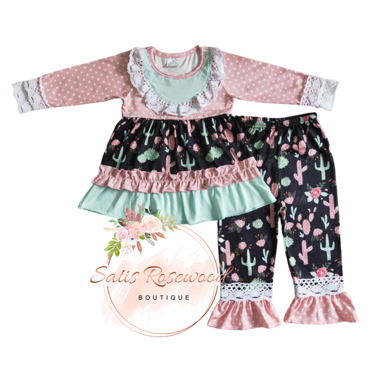 KIDS PREORDER: Cactus Lace Set